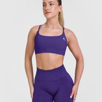 Everyday Cross Over Bralette | Amethyst