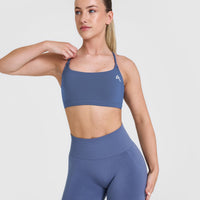 Everyday Cross Over Bralette | Slate Blue