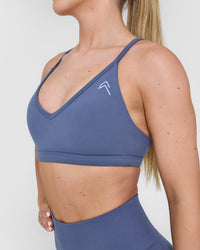 Timeless Strappy Bralette | Slate Blue
