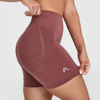 Effortless Seamless Shorts with White Logo | Berry
