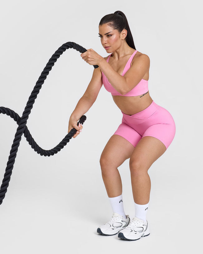 Unified Wrap Shorts 6" | Power Pink