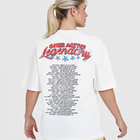 OA Tour Graphic Washed T-Shirt | White
