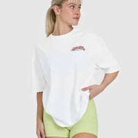 OA Tour Graphic Washed T-Shirt | White
