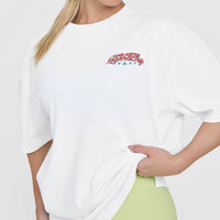 OA Tour Graphic Washed T-Shirt | White