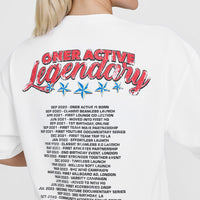 OA Tour Graphic Washed T-Shirt | White