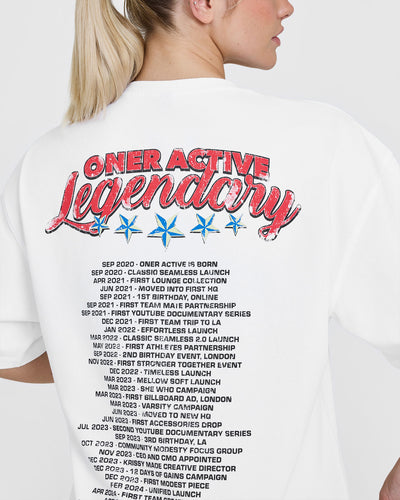 OA Tour Graphic Washed T-Shirt | White