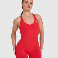 Unified Scoop Back All in One | Muscle Mommy Red