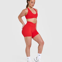 Unified Wrap Shorts 6" | Muscle Mommy Red