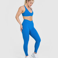 Unified Wrap Leggings | Retro Blue