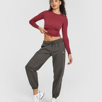 Mellowâ„¢ Soft Long Sleeve Top | Burnt Cherry