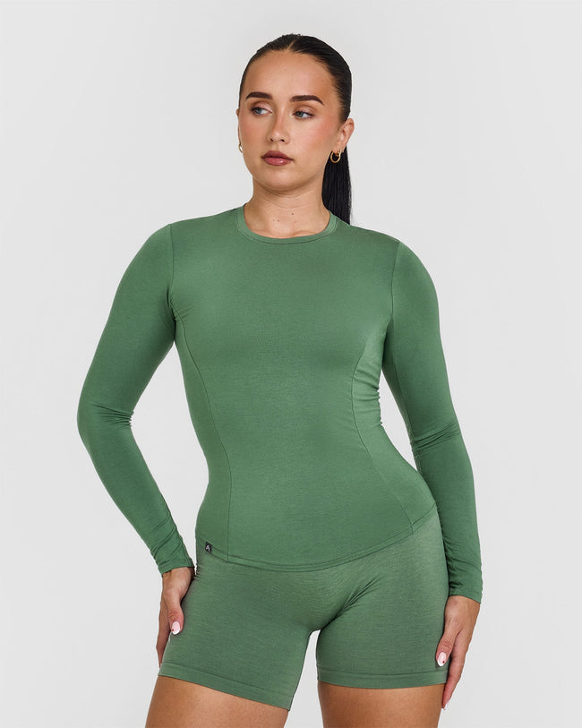 Mellowâ„¢ Soft Long Sleeve Top | Forest Green