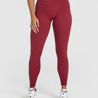 Unified High Waisted Leggings | Burnt Cherry