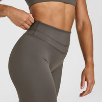 Unified High Waisted Leggings | Deep Taupe