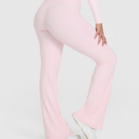 SoftMotion™ Flared Bottoms with White Logo | Ballet Pink