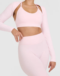 SoftMotion™ Flared Bottoms with White Logo | Ballet Pink