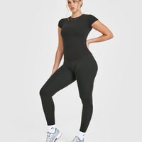 Mellowâ„¢ Rib T-Shirt | Soft Black