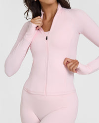 SoftMotion™ Jacket with White Logo | Ballet Pink