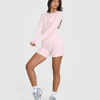 Mellow™ Rib Long Sleeve Top | Ballet Pink
