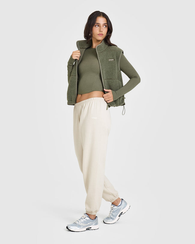 Mellowâ„¢ Rib Mid Long Sleeve Top | Alpine Green