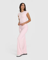 Mellow™ Rib Mid T-Shirt | Ballet Pink