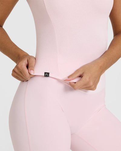 Mellow™ Rib Mid T-Shirt | Ballet Pink