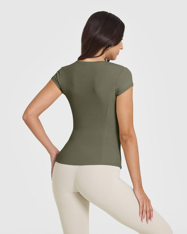 Mellow™ Rib T-Shirt | Alpine Green