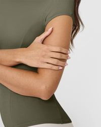 Mellow™ Rib T-Shirt | Alpine Green