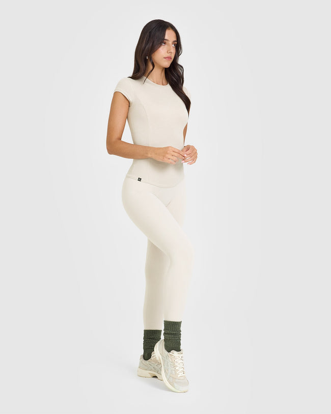 Mellowâ„¢ Rib T-Shirt | Sand