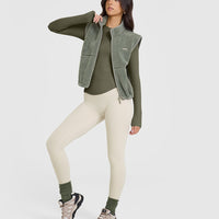 Mellow™ Rib Long Sleeve Top | Alpine Green