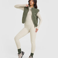 Mellow™ Rib Long Sleeve Top | Sand