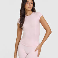 Mellow™ Rib T-Shirt | Ballet Pink