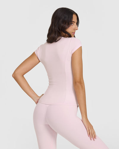 Mellow™ Rib T-Shirt | Ballet Pink