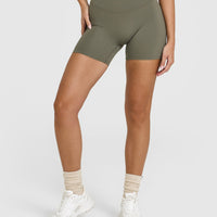 SoftMotion™ Shorts 6" with White Logo | Alpine Green