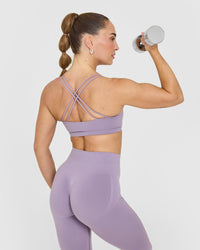 Everyday Cross Over Bralette | Soft Purple