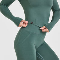 Mellowâ„¢ Soft Mid Long Sleeve Top | Iced Green