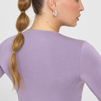 Mellowâ„¢ Soft Mid Long Sleeve Top | Soft Purple
