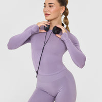 Mellowâ„¢ Soft Mid Long Sleeve Top | Soft Purple