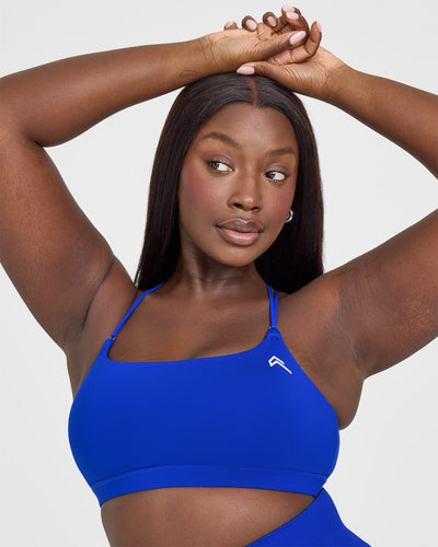 Everyday Cross Over Bralette | Strong Blue