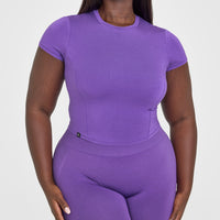 Mellowâ„¢ Soft Mid Short Sleeve T-Shirt | Iris Purple