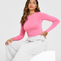 Mellowâ„¢ Soft Mid Long Sleeve Top | Peony Pink