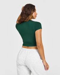 Mellowâ„¢ Soft Mid Short Sleeve T-Shirt | Racing Green