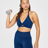 Unified Twist Sports Bra | Midnight
