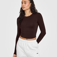 Mellow™ Soft Mid Long Sleeve Top | 70% Cocoa