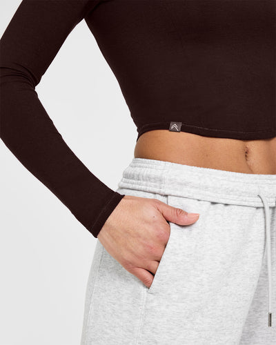Mellow™ Soft Mid Long Sleeve Top | 70% Cocoa