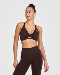Unified Twist Sports Bra | 70% Cocoa
