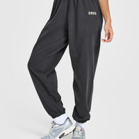 Lightweight Jogger with Printed Logo | Coal