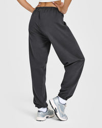 Lightweight Jogger with Printed Logo | Coal