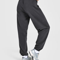 Lightweight Jogger with Printed Logo | Coal
