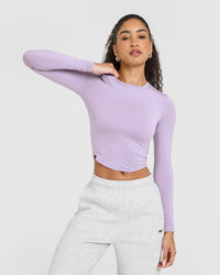 Mellowâ„¢ Soft Mid Long Sleeve Top | Wisteria Purple