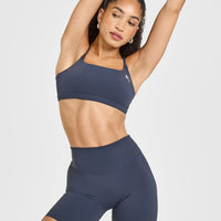 Everyday Cross Over Bralette | True Blue